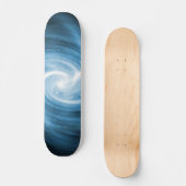 blue swirl skateboard (Voorkant)