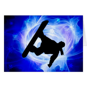 Blue Swirl Snowstorm