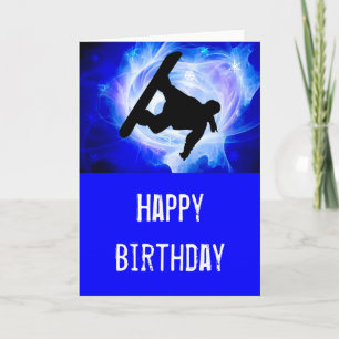 Blue Swirl Snowstorm Kaart