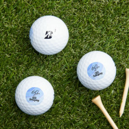 Blue Swirls 60 jaar oud Golfballen