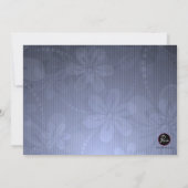 Blue Swirls Birthday Party Invitation Kaart (Achterkant)