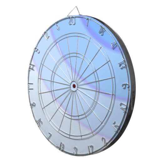 Blue Swirls Dartboard Dartbord (Voorkant Rechts)