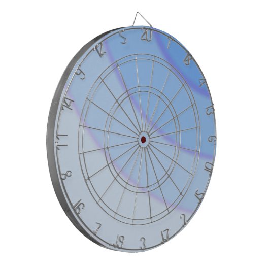 Blue Swirls Dartboard Dartbord (Voorkant Links)