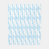 Blue Swirls Fleece Blanket (Voorkant)