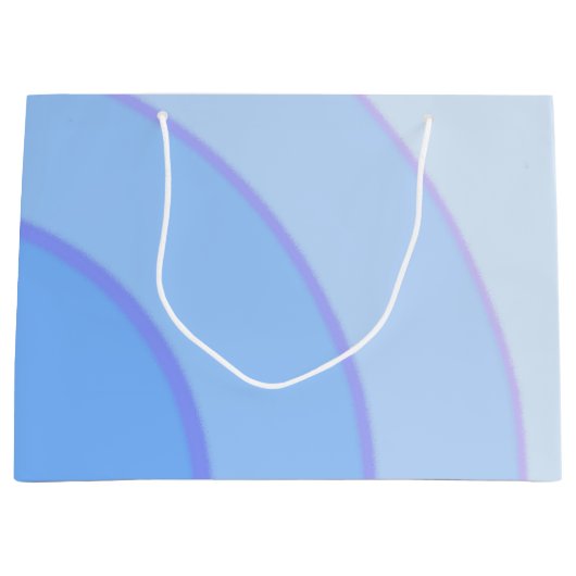 Blue Swirls Gift Bag Groot Cadeauzakje (Voorkant)