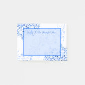 Blue Swirls Helpful Self Help Healing Gratitude Post-it® Notes (Voorkant)