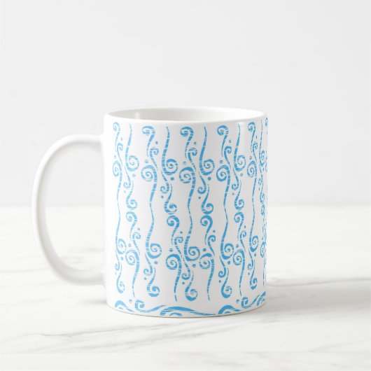 Blue Swirls-Mok Koffiemok (Links)