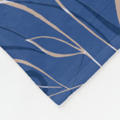 Blue Swirls Pattern Fleece Deken (Hoek)