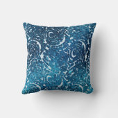 Blue Swirls-Sierkussen Kussen (Achterkant)