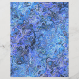 Blue Swirly Marble Bulk Scrapbook Paper Pages Flyer