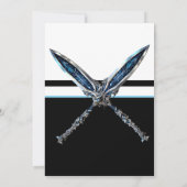 Blue Sword 9th Boy Verjaardagsfeest Kaart (Achterkant)