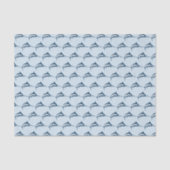 Blue Swordfish Pattern Cool Tissuepapier (Voorkant)