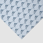 Blue Swordfish Pattern Cool Tissuepapier (Detail)