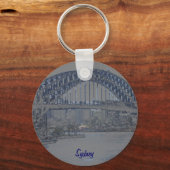 Blue Sydney Harbor Bridge Sleutelhanger (Voorkant)