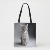 Blue Tabby Kitten Tote Bag (Voorkant)