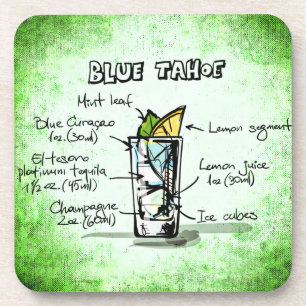 Blue Tahoe Drink Recipe Onderzetter
