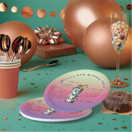 Blue Tahoe verjaardagsfeestje papier Borden Papieren Bordje