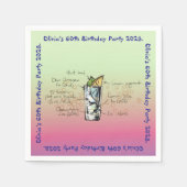 Blue Tahoe verjaardagsfeestje Servet (Voorkant)