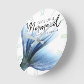 Blue Tail Soul of Mermaid Mouth of Sailor Gezegde Ronde Klok (Hoek)
