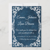 Blue Talavera Mexican Spanish Wedding Invitation Kaart (Voorkant)