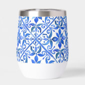 Blue Talavera Spaans tegels bruidsmeisjes geschenk (Achterkant)