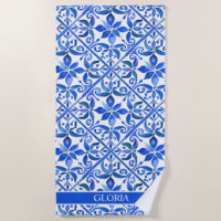 Blue Talavera Spaans tegels bruidsmeisjes geschenk