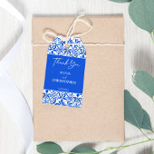 Blue Talavera Spaans tegels bruiloft gunst Cadeaulabel