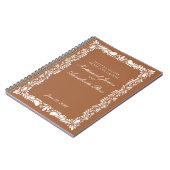 Blue Talavera Tegel Bruidsbrieven Bruid & Bruidego Notitieboek (Linkerzijde)