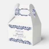 Blue Talavera Tegel Fiesta Baby Sprinkle Dessert Bedankdoosjes (Achterkant)