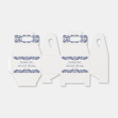 Blue Talavera Tegel Fiesta Verjaardag Dessert Bedankdoosjes (Uitgevouwen)