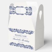 Blue Talavera Tegel Fiesta Verjaardag Dessert Bedankdoosjes (Geopend)