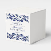 Blue Talavera Tegel Spaans Fiesta Baby shower Bedankdoosjes (Voorkant Zijde)