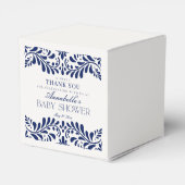 Blue Talavera Tegel Spaans Fiesta Baby shower Bedankdoosjes (Achterkant)