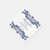 Blue Talavera Tegel Spaans Fiesta Baby shower Servet (Hoek)