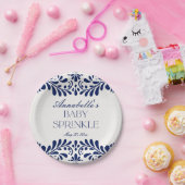 Blue Talavera Tegel Spaans Fiesta Baby Spinkle Papieren Bordje (Feest)