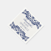 Blue Talavera Tegel Spaans Fiesta Baby Sprinkle Servet (Hoek)