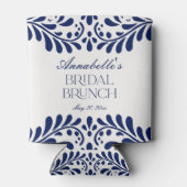 Blue Talavera Tegel Spaans Fiesta Bruidsbrunch Blikjeskoeler (Achterkant)