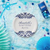 Blue Talavera Tegel Spaans Fiesta Doop Papieren Bordje (Feest)