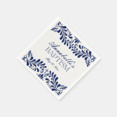 Blue Talavera Tegel Spaans Fiesta Doop Servet (Hoek)