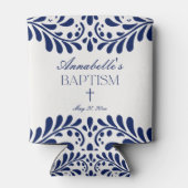 Blue Talavera Tegel Spaans Fiesta Doopsel Favoriet Blikjeskoeler (Achterkant)