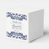 Blue Talavera Tegel Spaans Fiesta Verjaardag Bedankdoosjes (Achterkant)