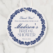 Blue Talavera Tegel Spaans Fiesta Vrijgezellenfees Bedankjes Labels (Achterkant)