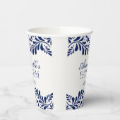 Blue Talavera Tegel Spaanse stijl Fiesta Doop Papieren Bekers (Links)