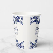 Blue Talavera Tegel Spaanse stijl Fiesta Doop Papieren Bekers (Rechts)