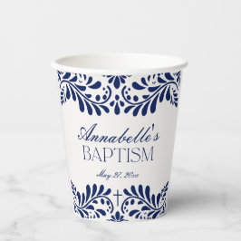 Blue Talavera Tegel Spaanse stijl Fiesta Doop Papieren Bekers