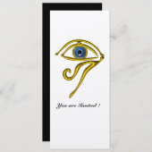 BLUE TALISMAN, Black and White Champagne Metallic Kaart (Voorkant / Achterkant)