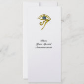 BLUE TALISMAN, Black and White Ice Metallic Kaart (Achterkant)