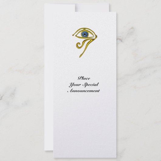 BLUE TALISMAN, Black and White Ice Metallic Kaart (Achterkant)