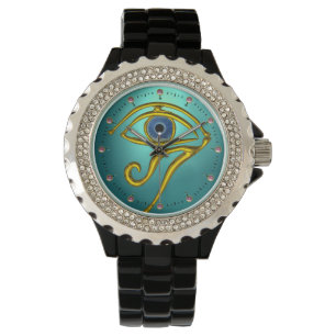 BLUE TALISMAN, Blauwgroen Aquamarijn Horloge