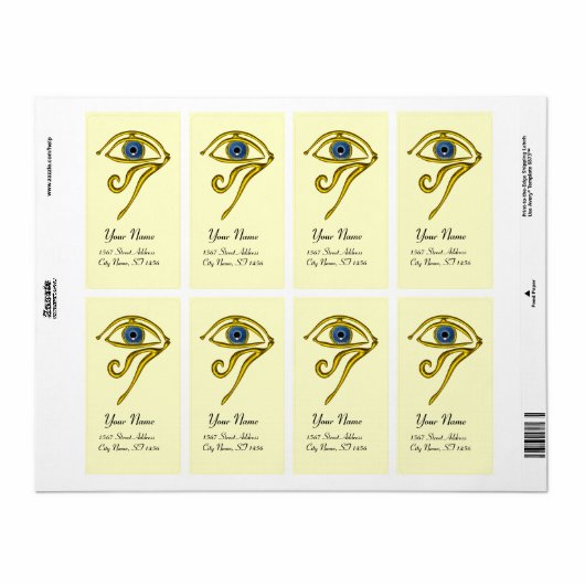 BLUE TALISMAN Cream Etiket (Full Sheet)